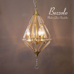 モダンガラスシャンデリア3灯 Bozzolo(ボッツォロ) Gold ゴールド 照明 2703