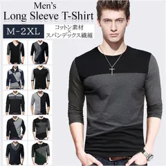 ☆ M ☆ 長袖Tシャツ ychukarbird 長袖 tシャツ メンズ  長袖Tシャツ 長袖シャツ Tシャツ ロンt おしゃれ ヘンリーネック vネック 薄手 シンプル 大きいサイズ 黒 ブラック 無地 カジュアル