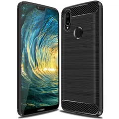 P20 Lite ケース  カーボン調 薄型 耐衝撃 ソフト ケース 【Color】 ブラックのサムネイル