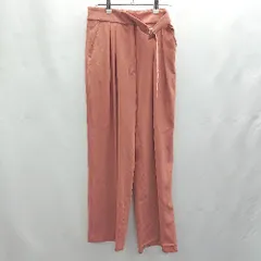 ◇ Θ NATURAL BEAUTY BASIC ナチュラルビューティベーシック タック入り ワイドパンツ サイズM オレンジ系 レディース E  【1502030011388】