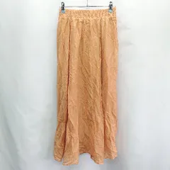 ◇ SENSE OF PLACE センス オブ プレイス ロング丈 フレア スカート サイズOne オレンジ系 レディース E  【1406050061340】