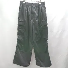 ◇ Θ MONO-MART モノマート ウエストゴム ワイド カーゴパンツ サイズL ブラック メンズ E  【1502030004045】のサムネイル