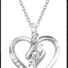 スワロフスキー製ジルコニア　ネックレス　アレルギー対応　プラチナGP 新品