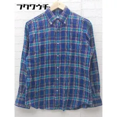 ◇ BEAUTY&YOUTH ビューティ&ユース UNITED ARROWS チェック ボタンダウン BD 長袖 シャツ Sサイズ ブルー系 マルチ メンズ 【中古】 【1002799001151】