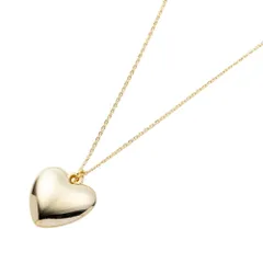 【ゴールド×ワンサイズ】[Cream dot. クリームドット公式] ネックレス レディース  ロング 大ぶり チェーン ハート ぷっくり メタル 軽い 大人 シンプル  