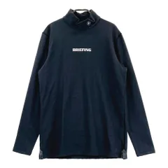 サイズ：L BRIEFING GOLF ブリーフィング  長袖モックネックTシャツ  グレー系 [240101442499] ゴルフウェア メンズ ストスト サイズ：L BRIEFING GOLF ブリーフィング 長袖モックネックT