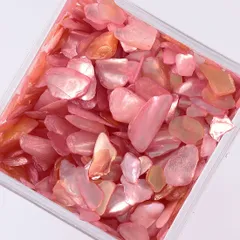 ネイルパーツ シェル ストーン ピンク 50g 1ー7mm 貝 クラッシュ レジン ネイルアート デコ クラッシュ ハンドメイド パーツ BD3386