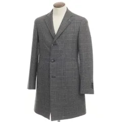 【新品】タリアトーレ TAGLIATORE COLORADO ウール グレンチェック柄 チェスターフィールドコート グレー【サイズ48】【メンズ】のサムネイル