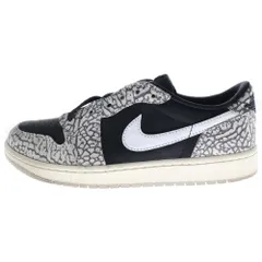 NIKE (ナイキ) AIR JORDAN 1 RETRO LOW OG BLACK CEMENT エア ジョーダン1 レトロ ブラック セメント ローカットスニーカー グレー/ブラック US9/27cm CZ0790-001