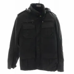 バルマン BALMAIN ジャケット フード オイルド加工 コットン 黒 ブラック /AN44のサムネイル