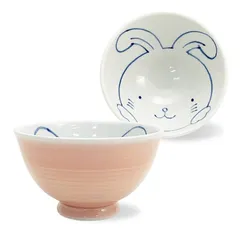 骨董品 染付 ⬜︎福 うさぎ 兎図 柳図 三客 茶器 ぐい呑 時代物