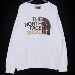 GUCCI × THE NORTH FACE クロップドスウェットシャツ ノースフェイス x グッチ コットンスウェットシャッツ ロゴ