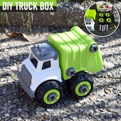 DIY TRUCK BOX グリーン おもちゃ 知育 玩具 組み立て 6歳以上 車 働く車 magnet