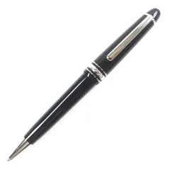 極美品▼MONTBLANC モンブラン プラチナライン マイスターシュテュック クラシック #P164 ホワイトスター ツイスト式 ボールペン ブラック シルバー 箱・ケース付き ドイツ製 メンズ 筆記確認済み