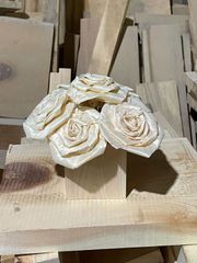 木花　木曽ひのき　バラ　オブジェ　花