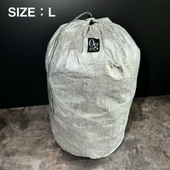 スタッフサック　スタッフバッグ　タイベック　軽量　登山　ULキャンプ　シルバー　Lサイズ
