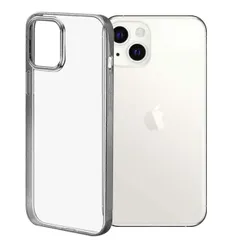 iPhone13 ケース アイフォン13  メタリック メッキ ソフト ケース 【Color】 シルバー