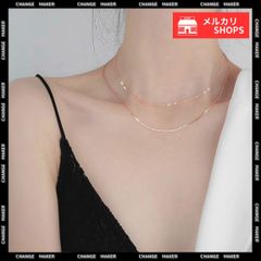 チョーカー 2連チェーンネックレス レディース アクセサリー シンプル おしゃれ ジュエリー カジュアル 首飾り きれいめ 大人 上品 お洒落 人気 ギフト 韓国ファッション エレガント 華やか 結婚式 アジャスター付き ネックレス 98WEIYA-001