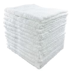【迅速発送】泉州タオル(Sensyu Towel) 使いやすい普通の白タオル 12枚セット 中厚手 日本製 フェイスタオル 260匁 綿100% 業務用 飲食店 美容院 銭湯 まとめ買い