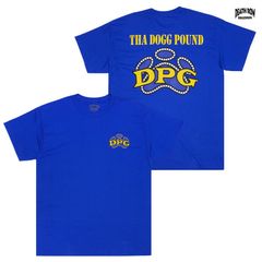 DEATH ROW RECORDS × THA DOGG POUND DPG DIAMOND PAW Tシャツ【BLUE】 (L・XL・2XL)(デスロウレコード DPG ザドッグパウンド SNOOP DOGG スヌープドッグ DAZ KURUPT 半袖 )