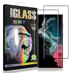 【2枚セッ- 日本旭硝子】対応 Galaxy S22 ultra SCG14 SC-52C ガラスフイルム galaxys22ultra フイルム ャラクシーS22ウルトラ 液晶 保護フィルム 強化ガラス【 日本旭硝子素材採用 硬度9H 耐衝撃 飛散防止  0