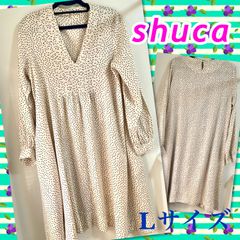 シュカ❤️水玉チュニックワンピース　【Lサイズ】