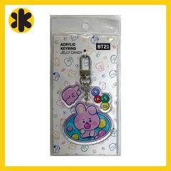 BT21 公式 COOKY ACRYLIC KEYRING JELLY CANDY キーリング キーホルダー