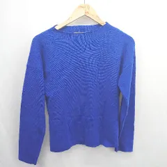 ◇ ⊇ A day in the life UNITED ARROWS ボートネック 長袖 ニット セーター ブルー レディース E  【1505290025836】