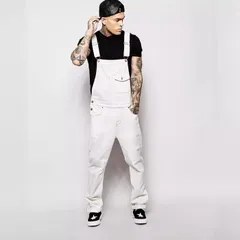 オーバーオール メンズ サロペット デニム 大きいサイズ 作業着 デニムサロペット おしゃれ ゆったり ワークパンツ ダメージ ジーンズdmuyu02