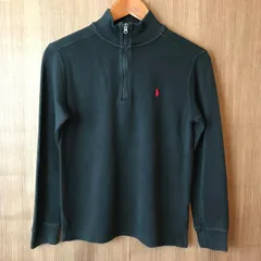 《キッズ》Polo Ralph Lauren ポロ ラルフローレン ハーフジップ コットン ニット セーター サイズ M 10/12 古着 k24110192