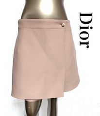 【未使用】ディオール 23-24AW スカート スコート ショートパンツ パール CDボタン 40 レディース ピンク M〜L  2A48