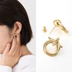 FERRAGAMO フェラガモ アクセサリー ガンチーニ ピアス 760549 751618 レディース ゴールド 真鍮 両耳用 スタッズピアス オケージョンのサムネイル
