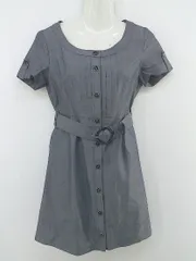 ◇ ◎ INTERPLANET インタープラネット フレンチスリーブ ミニ ワンピース サイズ02 ネイビー系 レディース P  【中古】 【1210270010176】のサムネイル