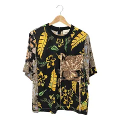 【美品】  3.1 Phillip Lim / スリーワンフィリップリム | 総柄 フラワー ビッグポケット リブネック ブラウス | 2 | マルチカラー | レディース 美品】 3.1 Phillip Lim / スリーワンフィリップリム | 総柄