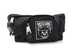 ■新品同様■ MOSCHINO モスキーノ ナイロン ショルダーバッグ ボディバッグ レディース メンズ ブラック系 BJ0585のサムネイル