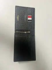 美品✨トムブラウン メンズ ロングウォレット 長財布 トリコロール レザー 黒 美品✨トムブラウン メンズ ロングウォレット 長財布