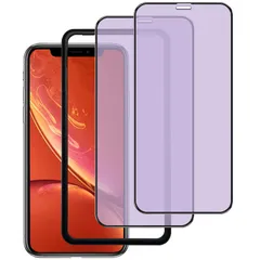 DXFAU【2枚入り】ブルーライトカットiPhone Xs/X / 11Pro 強化ガラスフィルム 液晶画面 5.8インチ 飛散防止 指紋付着防止 滑らかなタッチ操作 気泡防止 ガイド枠付き 貼り付けは簡単