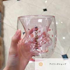 新品未使用！スターバックス 猫の爪カップ ガラス　ロゴ　タンブラー　177ml#アイリーヌショップ