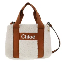 【中古】 CHLOE （クロエ） ｷｯｽﾞ ﾄｰﾄﾊﾞｯｸﾞ バッグ トートバッグ  ボア ブラウン アイボリー Ivory C10323 used:A