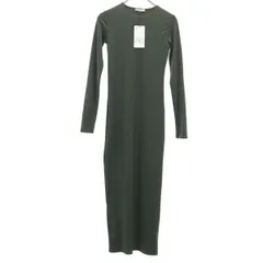 ZARA ザラ 未使用 長袖 ストレッチ ワンピース M カーキ レディース 古着