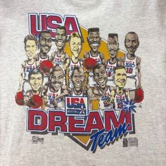 92年 USA BASKETBALL DREAM TEAM SALEM #0003 プリントTシャツ BORO 襤褸 07061805 861
