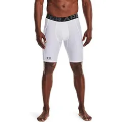 アンダーアーマー(UNDER ARMOUR) コンプレッションウェア ヒートギアアーマー2.0 ロングショーツ メンズ 1361602 ホワイト/ブラック 2XLサイズ