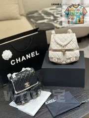 CHANEL ダマ フロッグバックパック - ダブルポケットデザイン 21×22cm [本日特価|新品未使用品]-WT0輸入-VH81
