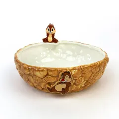 ドナルドとチップアンドデール　25年以上前のビンテージ品(陶器小物入れ)美品 ドナルドとチップアンドデール 25年以上前のビンテージ品(陶器