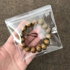 PERCUST ジュエリー 袋 pvc アクセサリー 透明 チャック付き ジッパー付き パッキング ビニール クリア 包装袋(クリア,  13x13cm-40枚)