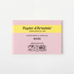 【在庫セール】パピエダルメニイ トリプル ローズ (紙のお香 /36回分) フランス製 アロマペーパー ペーパ-インセンス おしゃれ