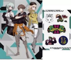 [중고] 클리어 파일 느와르 & 카나타 & 시엘 A4 클리어 파일 + 스티커 세트 [이치 반 쿠지 SYNDUALITY Noir] I상