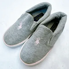 POLO RALPH LAUREN ポロラルフローレン キッズ スリッポン グレー 17cm