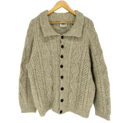 ブラックシープ BLACK SHEEP イギリス製 フィッシャーマンニット くるみボタン メンズ import：M 