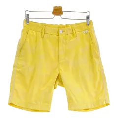 サイズ：46 MARK&LONA マークアンドロナ  ストレッチ ハーフパンツ カモフラ 総柄 イエロー系 [240101539052] ゴルフウェア メンズ ストスト